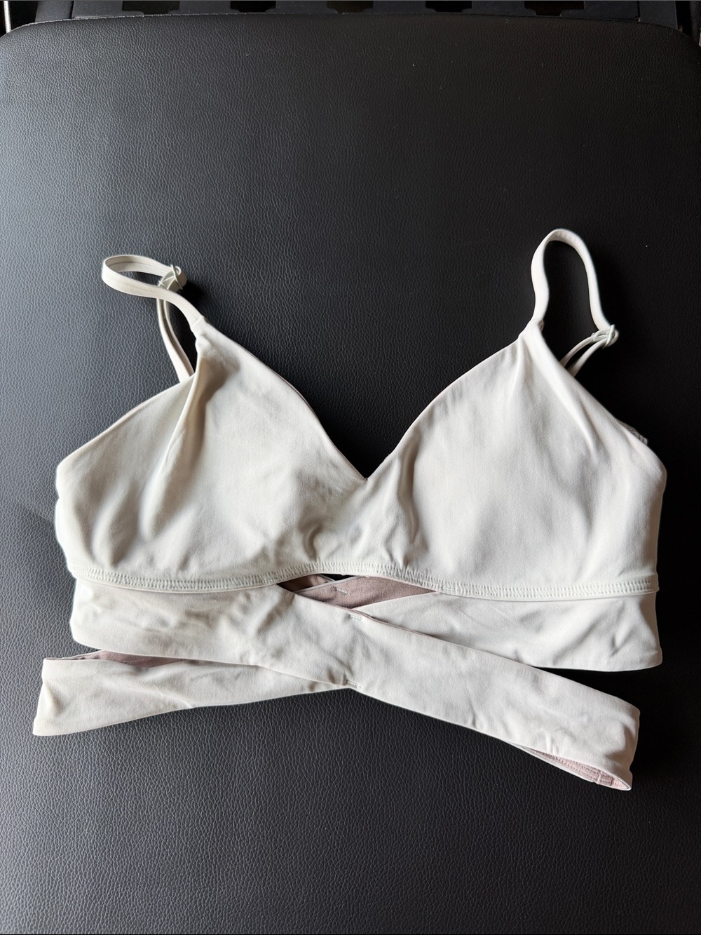 lululemon athletica Cream Wrap Bralette